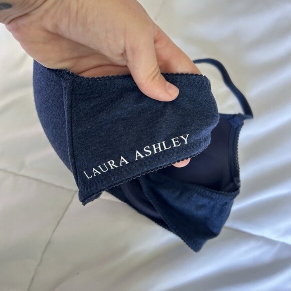 Laura Ashley Womens 2 Pack Bra 34B Pink Blue Underwired Push Up Bra Soft - Picture 9 of 11